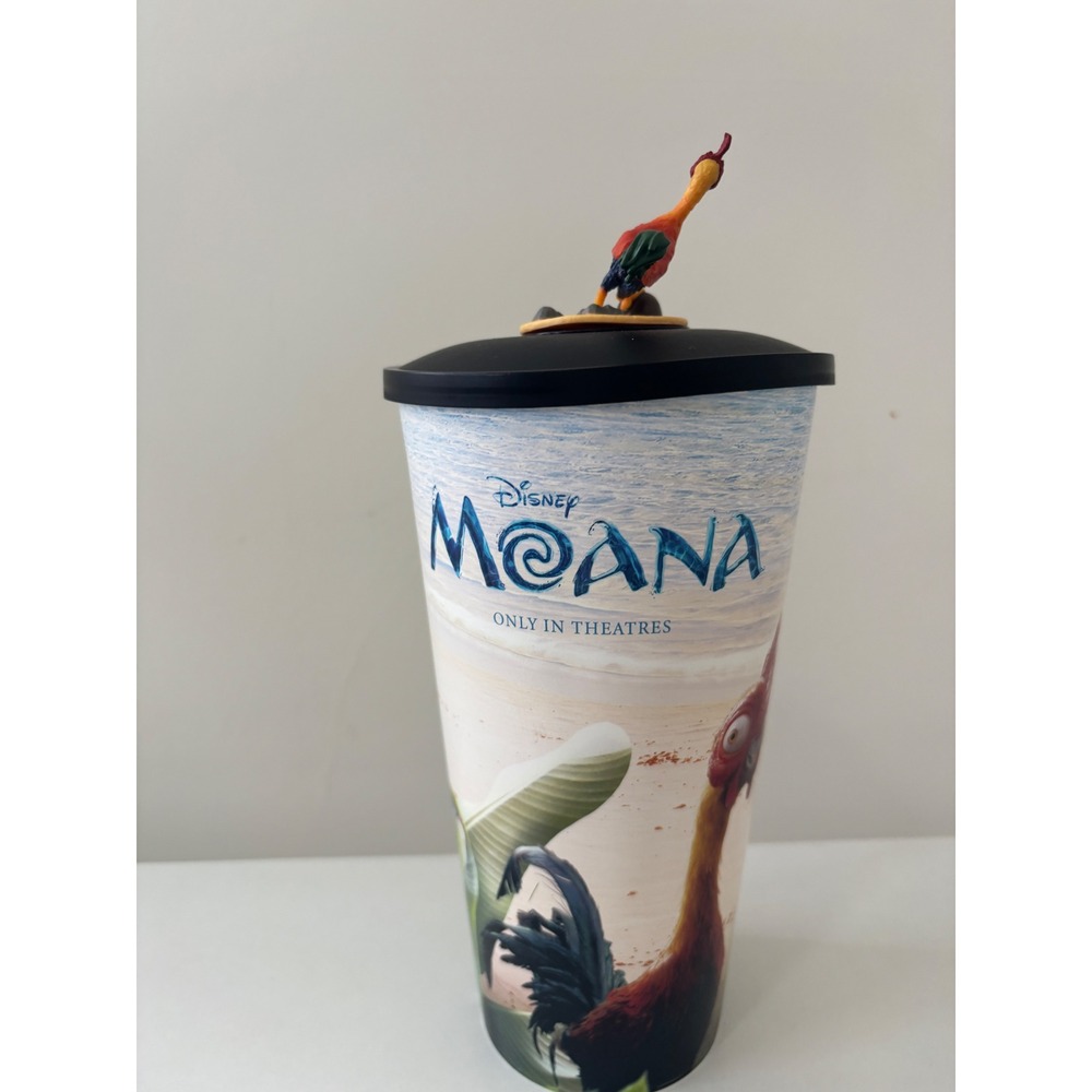 Disney Moana Movie Theater Collectible Cup with Hei Hei Character Topper Lid